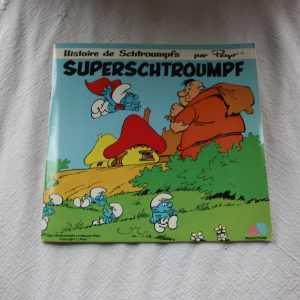 Schtroumpf - smurf : livre disque - superschtroumpf