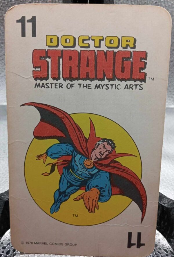 Bro-kant - Jeu de cartes Marvel Comics Super Heroes 1978 - Doctor Strange