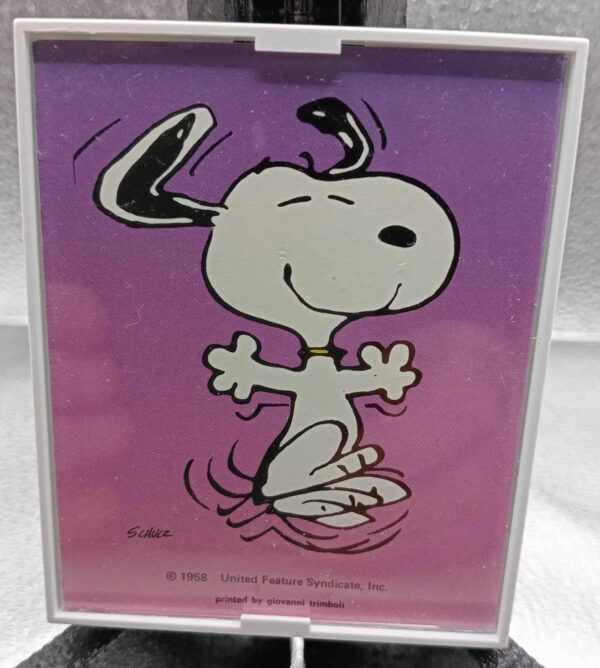 Bro-kant - Mini cadre Snoopy Peanuts qui danse - Décoration murale ou cadeau pour les fans de Snoopy