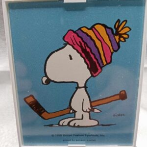 Bro-kant - Mini cadre Snoopy Peanuts - Snoopy et son bâton de hockey