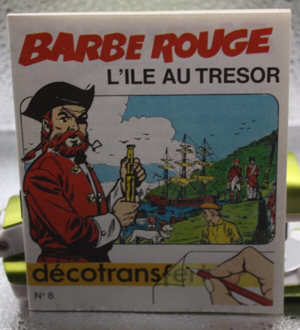 BARBE ROUGE DECO TRANSFERT L ILE AU TRESOR